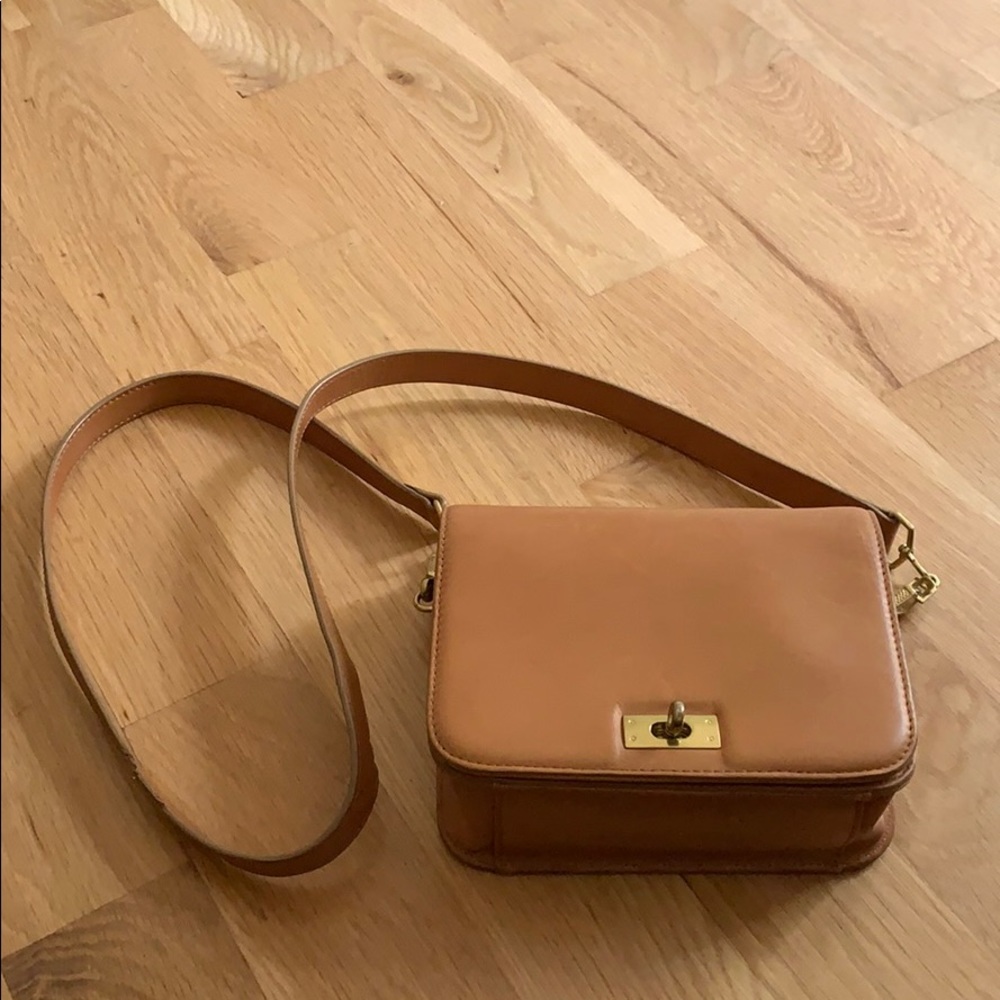 J Crew Mini Edie crossbody Saddle brown